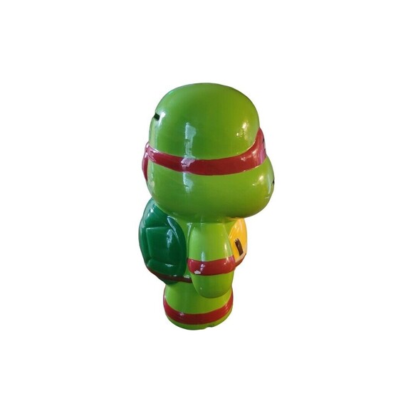 Fab NY TMNT Raphael Piggy Bank Kids 9x6x3 Green Collectible - Picture 3 of 5